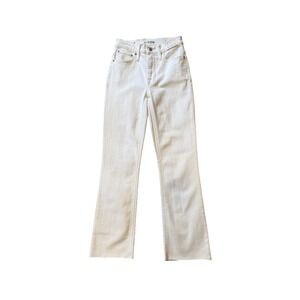 J.Crew 9 Demi Boot Crop Jeans White High Rise Raw Hem BQ301 Womens Size 0 24 NWT